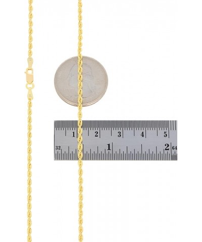 14k Yellow Gold 2mm Rope Chain Diamond Cut Necklace, Mens Womens Jewelry 16" 18" 20" 22" 24" 26" 28" 30 22 $82.66 Necklaces