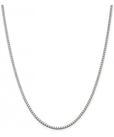 Sterling Silver Box Chain Necklace For Men/Women 0.80 Mm 17.5 Inch $10.50 Necklaces