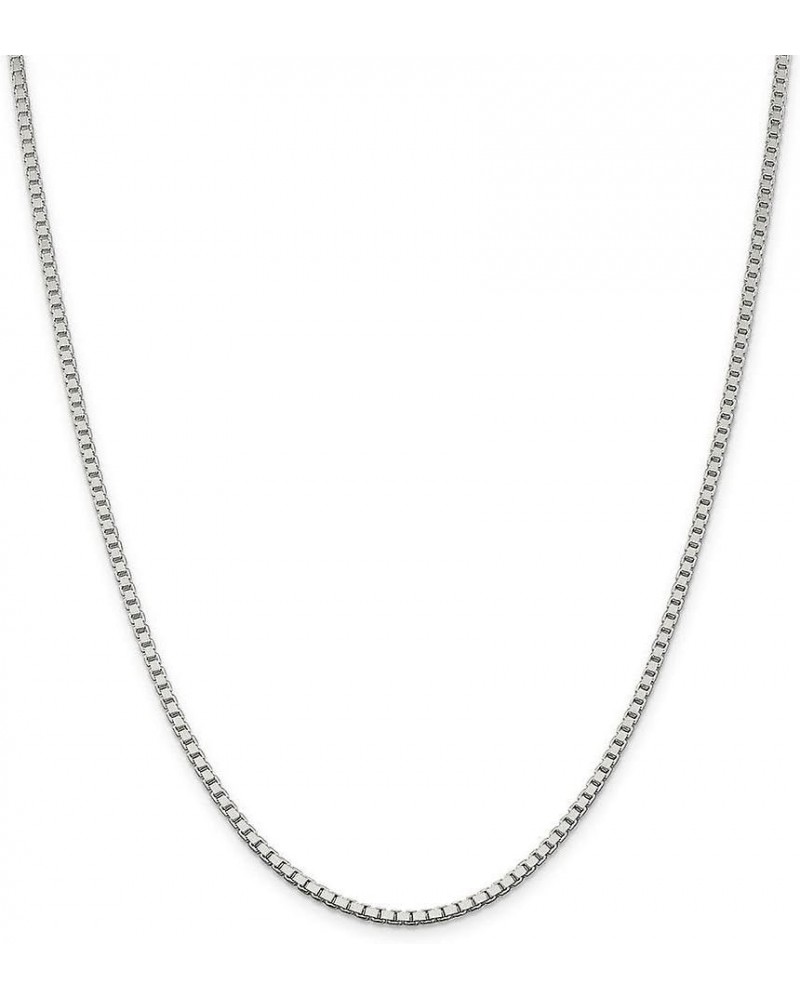 Sterling Silver Box Chain Necklace For Men/Women 0.80 Mm 17.5 Inch $10.50 Necklaces