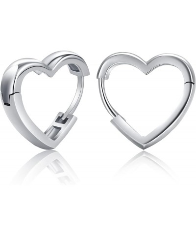 Hoop Earrings Sterling Silver CZ Hoop Earrings for Women Star/Heart/U-shaped Huggie Earring 925 Silver Hypoallergenic Jewelry...