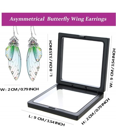 Cute Butterfly Drop Earrings Colorful Acrylic Resin Animal Sweet Butterfly Earrings Insect Wing Dangle Earring for Women Girl...