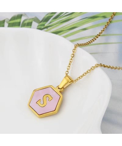 Initial Necklace for Women Girls 18K Gold Dainty Letter Necklce Tiny A-Z Pendant Necklace Trendy Monogram Name Necklace Perso...