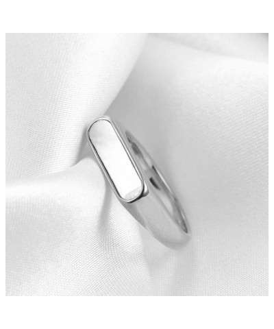 Signet Stainless Steel Band Ring18k Gold Plated Fashion Cute Stacking Wedding Engagement Fidget Ring fo Women Men Teen Girls,...