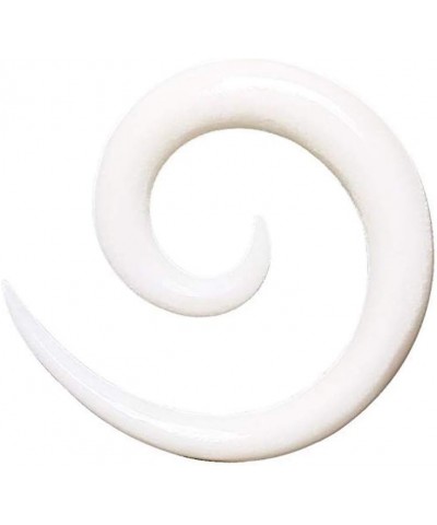 Organic White Buffalo Bone Spiral Taper 00GA $16.81 Body Jewelry