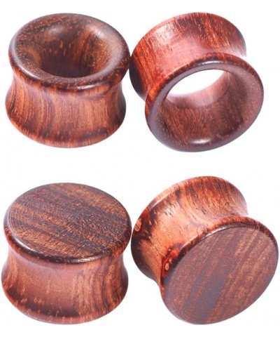 1Pair/2Pair Vintage Brown Natural Wood Double Flared Ear Tunnels Expander Plugs Stretcher 2Pair:00G-10mm $8.54 Body Jewelry