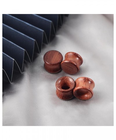 1Pair/2Pair Vintage Brown Natural Wood Double Flared Ear Tunnels Expander Plugs Stretcher 2Pair:00G-10mm $8.54 Body Jewelry