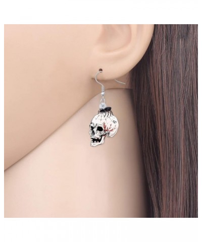 Acrylic Halloween Zombie Mummy Earrings Nurse Dangle Fashion Sugar Skull Jewelry for Women Girls Novelty Gift Sugar Skull L $...