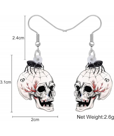 Acrylic Halloween Zombie Mummy Earrings Nurse Dangle Fashion Sugar Skull Jewelry for Women Girls Novelty Gift Sugar Skull L $...