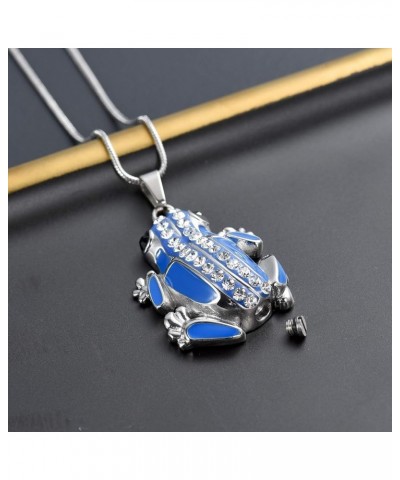 Cremation Jewelry Frog Shape Urn Necklace Ashes Keepsake Holder Memorial Urn Necklace Sweater Necklace Customize $11.27 Neckl...