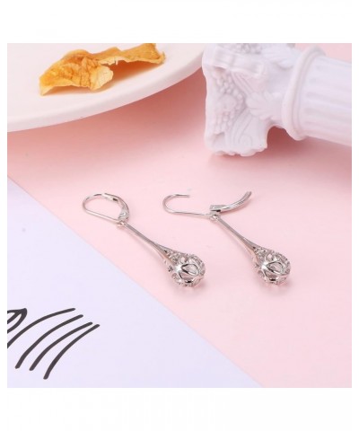 S925 Sterling Silver Vertical Drop Dangle Earrings Gift for Women Teenage Girls 04_Teardrop $16.52 Earrings