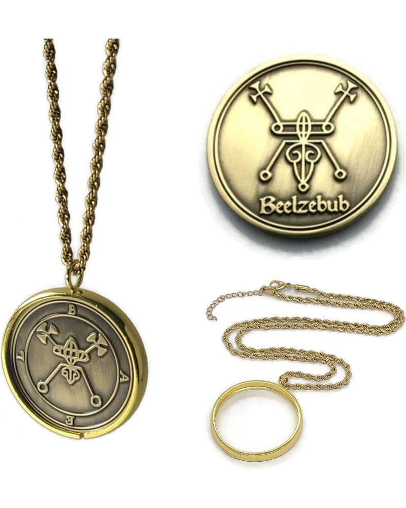 BAEL Baalzebub Beelzebub demon sigil Ars Goetia King Solomon Coin seal talisman + 1FitAll bezel Necklace $22.05 Necklaces