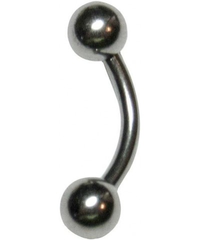 14g 316L Custom Length Curve with 5mm Balls, Steel Banana, Bent Barbell, Tragus, Navel, or Eyebrow Ring 3/8" (10mm) $8.13 Bod...