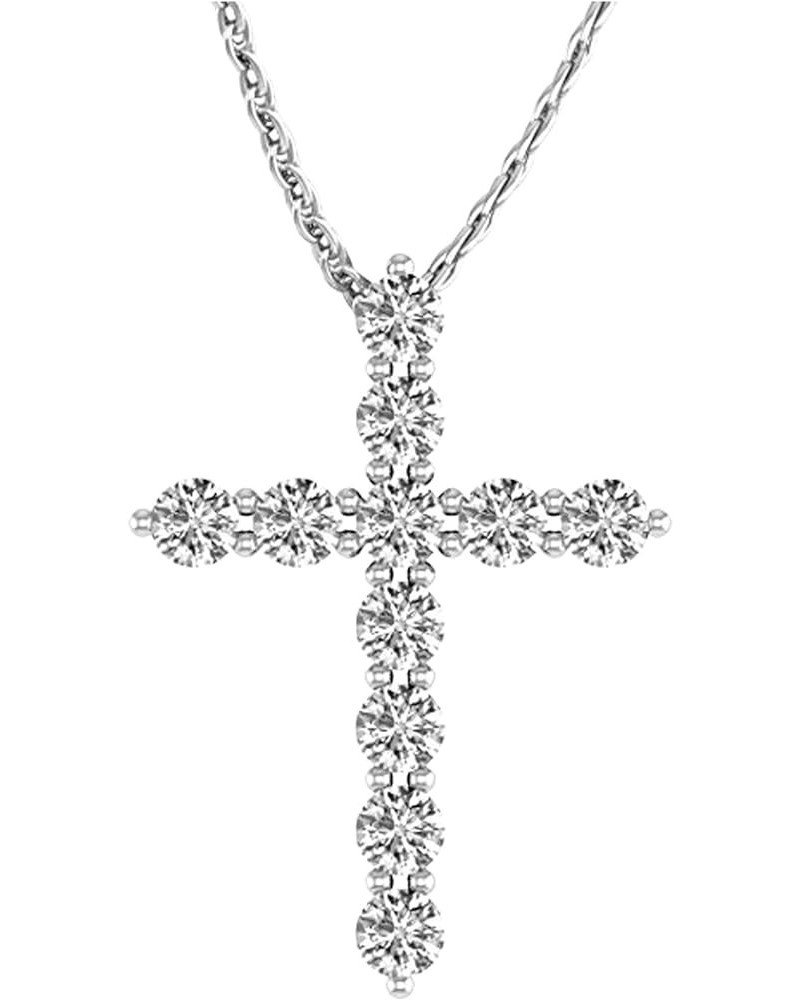 1 Carat 14K Gold Cross Value Collection 1.0 Carat 14K White Gold $266.67 Necklaces