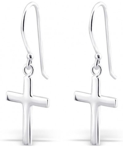 Sterling Silver Cross Silver Earrings, Dangle Earrings Sterling Silver 925 (E2881) $11.96 Earrings