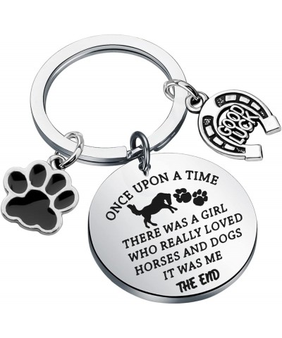 Dog Lover Keychain Horse Riding Gift for Dog Mom Horse Lover Animal Lover Gift Horse Dog Lover $9.12 Body Jewelry