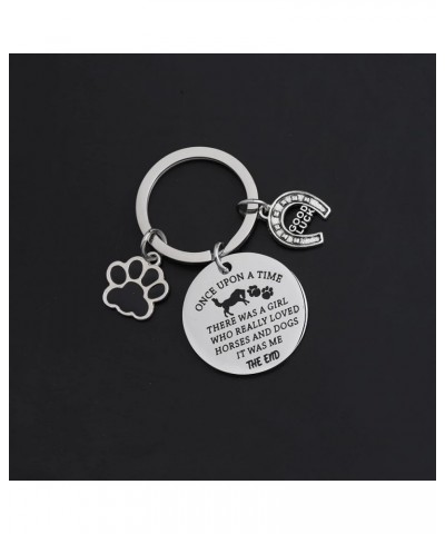 Dog Lover Keychain Horse Riding Gift for Dog Mom Horse Lover Animal Lover Gift Horse Dog Lover $9.12 Body Jewelry