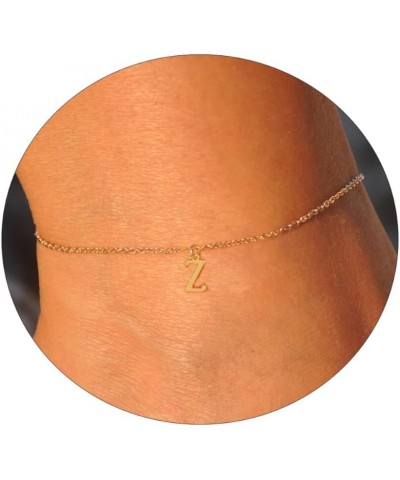 Initial Ankle Bracelets for Women 14K Gold Plated O Chain Letter Initial Anklets Dainty Gold Anklet Ankle Bracelets Minimalis...