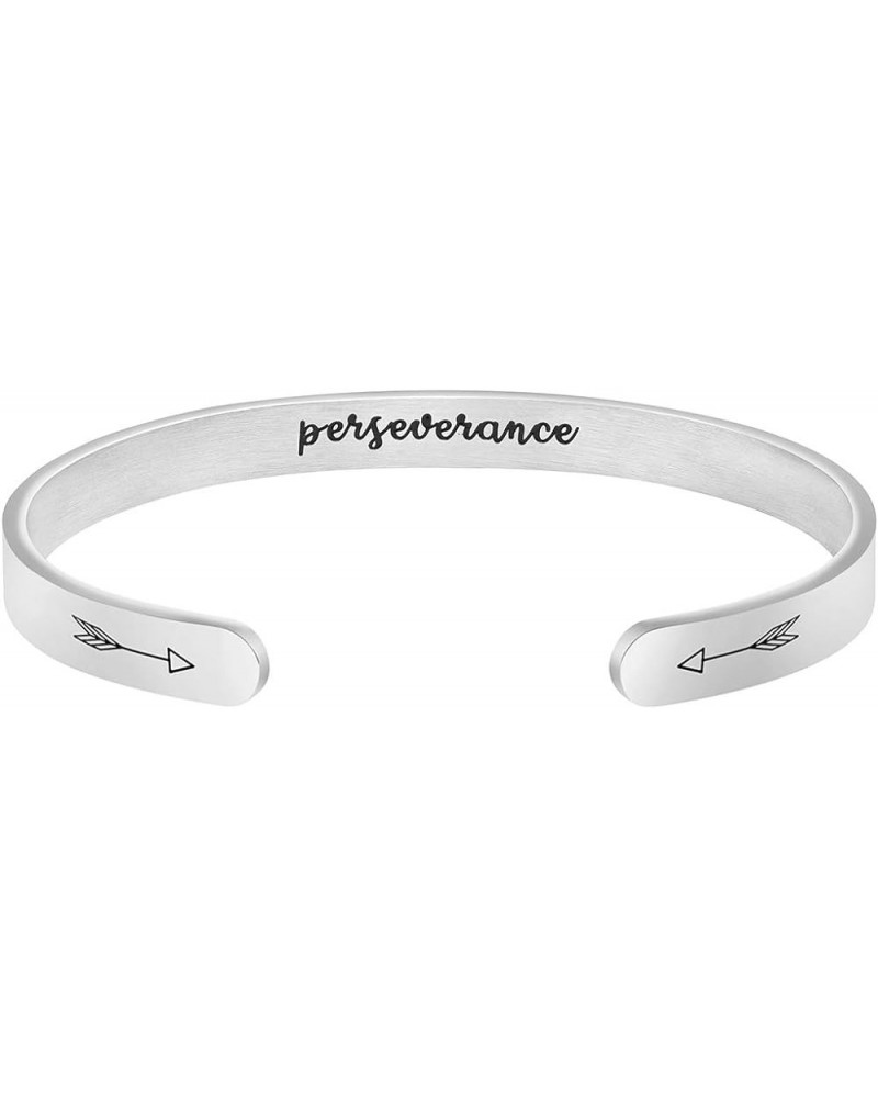 Inspirational ????????? ??? ????? Cuff Bangle Encouragement Jewelry Gifts for Her Birthday Perseverance $10.81 Bracelets