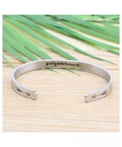 Inspirational ????????? ??? ????? Cuff Bangle Encouragement Jewelry Gifts for Her Birthday Perseverance $10.81 Bracelets