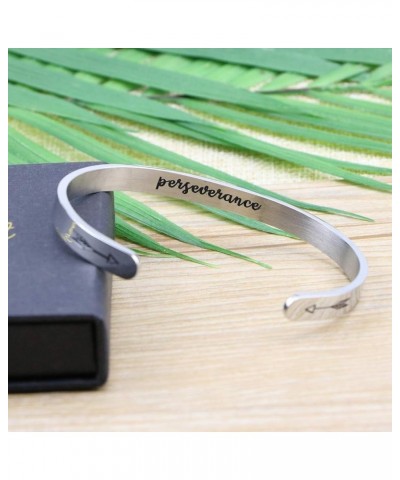 Inspirational ????????? ??? ????? Cuff Bangle Encouragement Jewelry Gifts for Her Birthday Perseverance $10.81 Bracelets