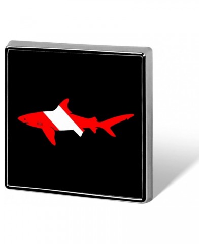 Shark Diver Scuba Square Pin Cute Brooch Pin Jewelry Decor Badge for Women Men Gift $11.00 Brooches & Pins