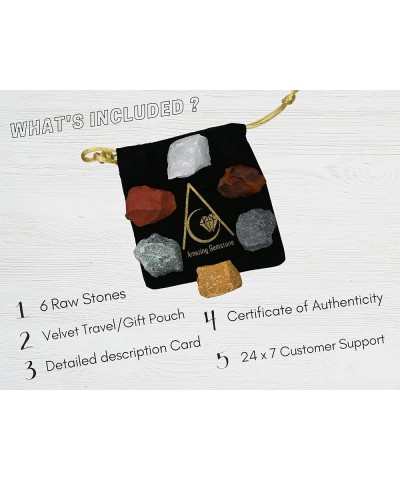 Aquarius Gifts Crystal Kit for Women Men, Combo Set of Healing Stones, Bracelets and Necklaces Pulseras Para Hombres Mujer St...