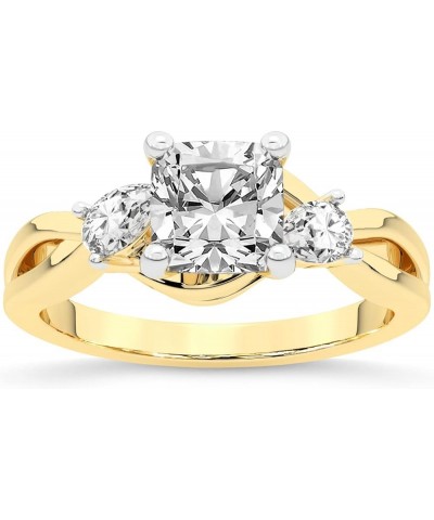 1 Carat -5 Carat | IGI Certified Lab Grown Diamond Engagement Ring | 14K Or 18K in White, Yellow Or Rose Gold | Odette Three ...