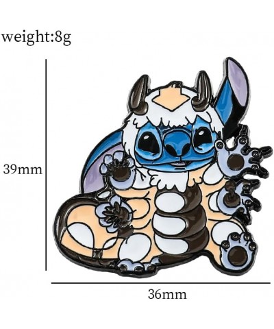 5 PCS Stitch Cosplay Pins - Cartoon Metal Brooch Ohana Means Family Jewelry Gift For Women Girls stitch-XZ... $14.74 Brooches...