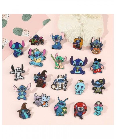 5 PCS Stitch Cosplay Pins - Cartoon Metal Brooch Ohana Means Family Jewelry Gift For Women Girls stitch-XZ... $14.74 Brooches...