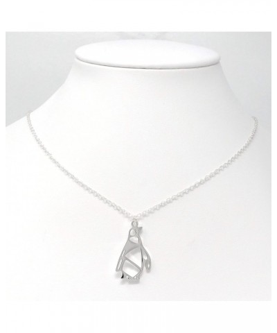 Origami Penguin Necklace Silver Gold Geometric Jewelry Pendant $9.34 Necklaces