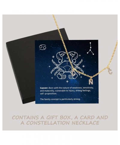 Constellation Necklaces for Women,12 Constellation Zodiac Letters Necklaces for Teen/Girls/Female,Personalized Gift for Birth...