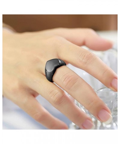 Stainless Steel Heart Signet Rings Wedding Bands| Engagement Ring For Women|Promise Rings For Her Him Size6-12 Black 11 $8.39...