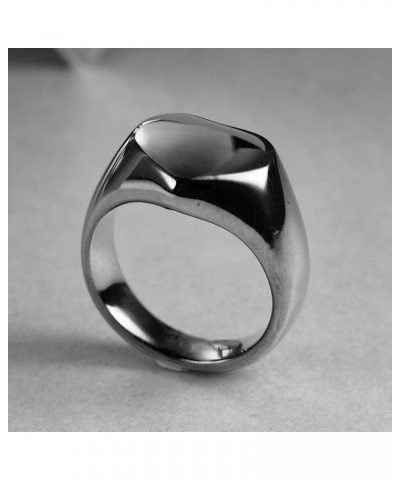 Stainless Steel Heart Signet Rings Wedding Bands| Engagement Ring For Women|Promise Rings For Her Him Size6-12 Black 11 $8.39...