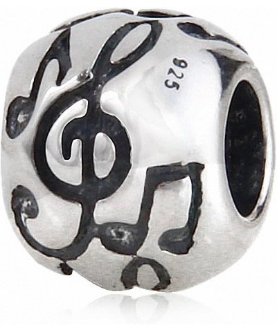 Melody Music Note Charm 925 Sterling Silver Table G Clef Charm for Charms Bracelet $10.55 Bracelets