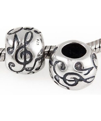 Melody Music Note Charm 925 Sterling Silver Table G Clef Charm for Charms Bracelet $10.55 Bracelets