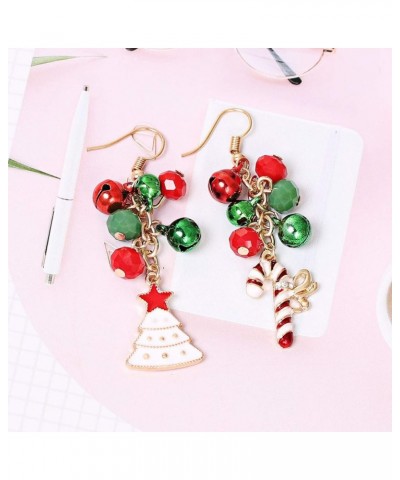 Christmas Earring Set Jingle Bell Drop Dangle Earrings Holiday Party Gift for Women Girls Style B $8.39 Earrings