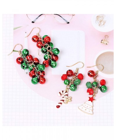 Christmas Earring Set Jingle Bell Drop Dangle Earrings Holiday Party Gift for Women Girls Style B $8.39 Earrings