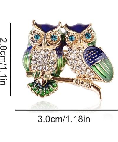 Sweater Pin Vintage Owl Brooch Rhinestone Animal Pins Individually Wrapped Women Sweater Coat Corsage Accessory Pins Women Dr...