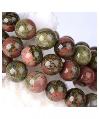 Gem Semi Precious Gemstone 10mm Round Beads Stretch Bracelet 7 Inch Unisex Unakite $8.79 Bracelets