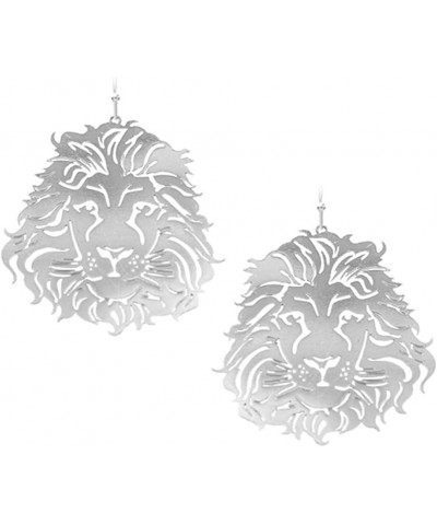 Fashion Jewelry ~ Laser Cut Thin Metal Filigree Lion Dangle Earrings for Women Casual $11.73 Earrings