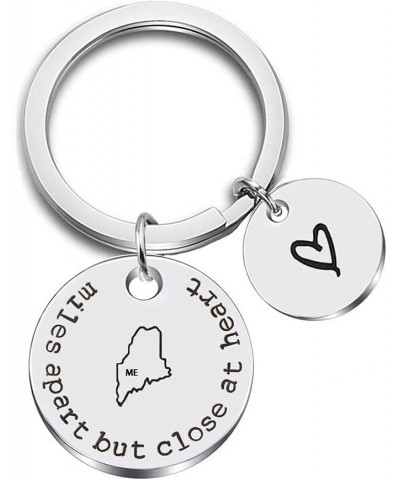 Miles Apart but Close at Heart United States Keychain Moving Away Gift Going Away Gift Long Distance Relationship Gift Me-mai...