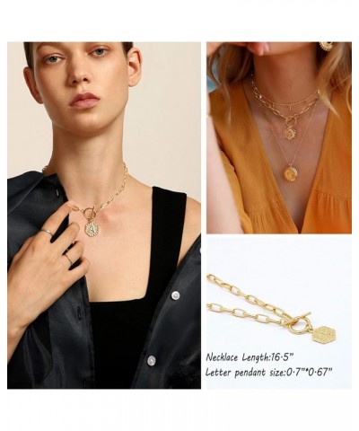 18K Gold Plated Initial Necklace Gold Necklaces for Women Letter Necklace Y $10.17 Necklaces