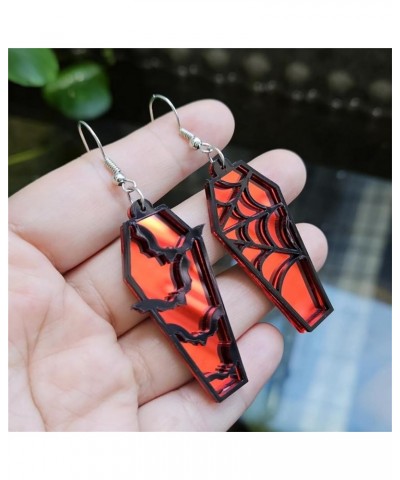 Spooky Ghost Pumpkin Earrings Halloween Cherry Earrings Funny Acrylic Candy Corn Earrings Cute Orange Pumpkin Spooky Ghost Sk...