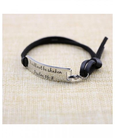 Religious Bracelets for Women Inspirational Christian Gifts for Her Christmas Personalized Scripture Birthday Leather Strap B...