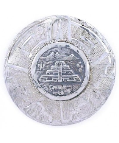 Pyramid of Moon Teotihuacan Pyramid Mexico Sterling Silver Brooch Pendant Pin $37.73 Brooches & Pins