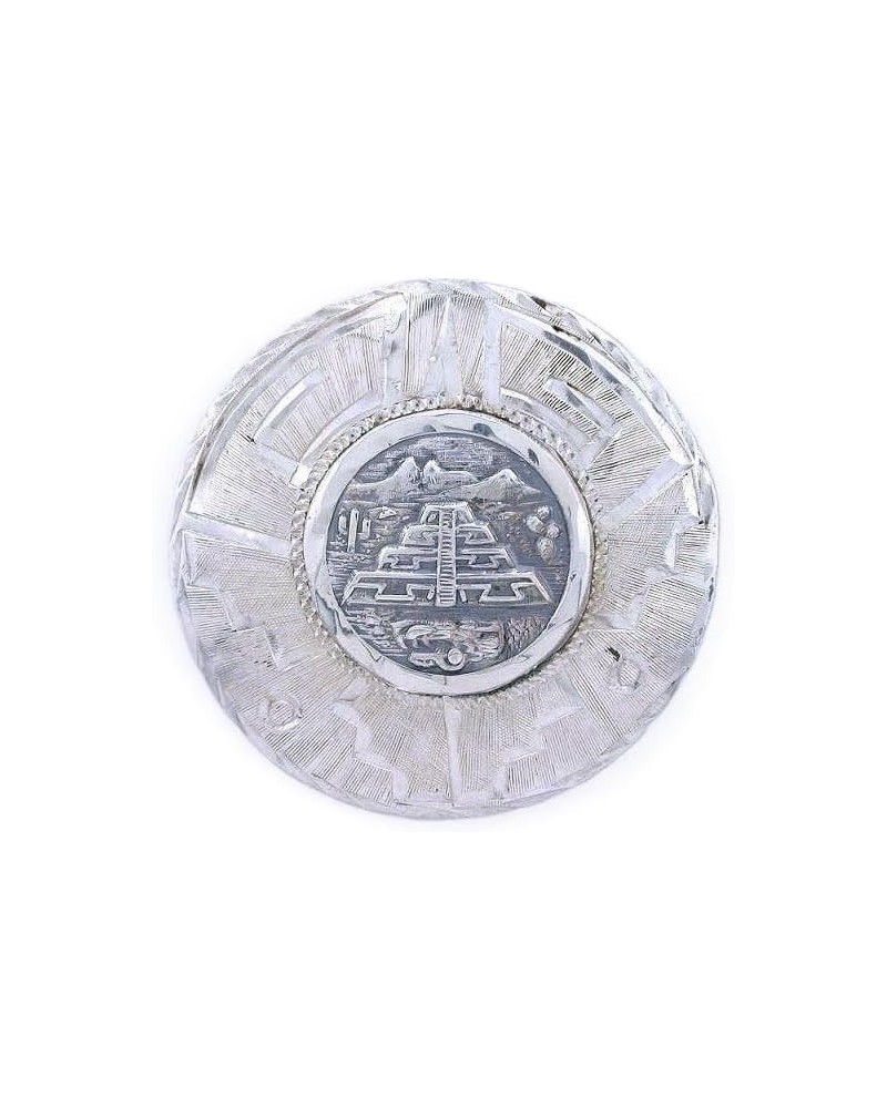 Pyramid of Moon Teotihuacan Pyramid Mexico Sterling Silver Brooch Pendant Pin $37.73 Brooches & Pins