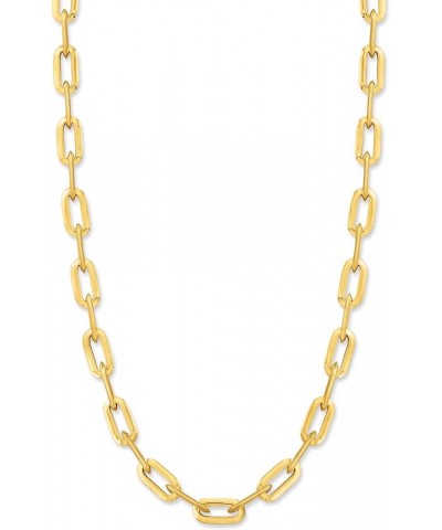 Italian 14kt Yellow Gold Paper Clip Link Necklace 18 Inches $188.36 Necklaces