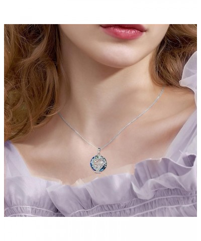 Sterling Silver Owl Tree of Life Necklace Owl Pendant Jewelry Gifts for Women Crystal Owl $16.10 Necklaces