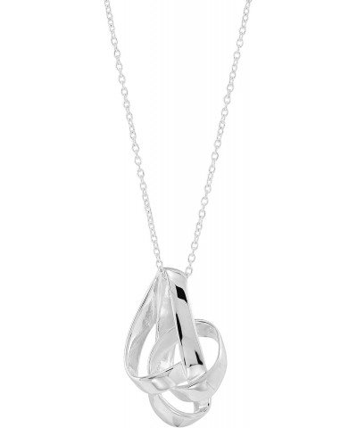 'Tied Up' Pendant Necklace in Sterling Silver, 16" + 2 $24.00 Necklaces