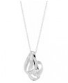 'Tied Up' Pendant Necklace in Sterling Silver, 16" + 2 $24.00 Necklaces